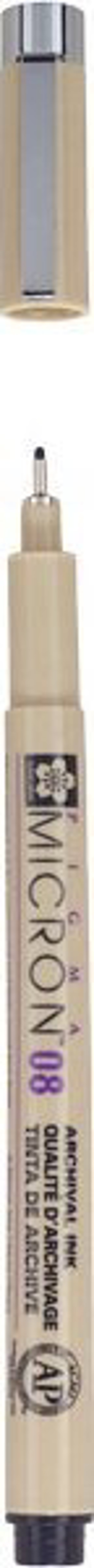 Bruynzeel Sakura Pigma Micron 08 Μαρκαδόρος Σχεδίου 0.5mm Μαύρο