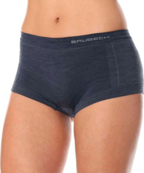 Γυναικεία μποξεράκια COMFORT WOOL σκούρο τζιν L Brubeck BX10440