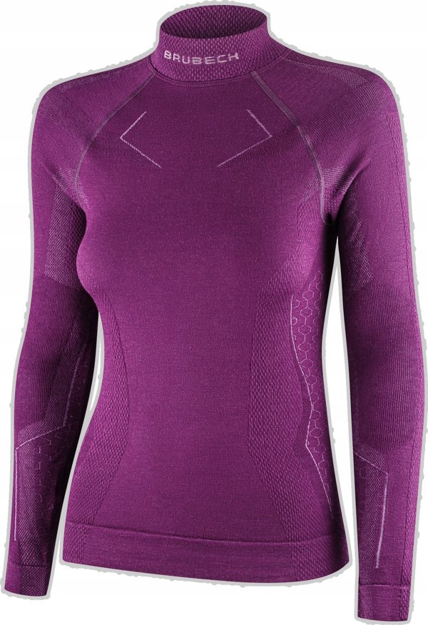 Γυναικεία μπλούζα Brubeck LS1665W EXTREME MERINO φούξια XL