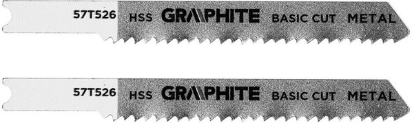 Graphite Πριονόλαμα Για Σέγα 12 TPI, HSS, Υποδοχή U, 2 Τεμάχια