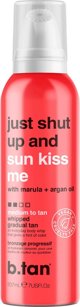B.Tan Whipped Self Tan Mousse Just Shut Up And Kiss Me, Αυτομαυριστική Κρέμα Σώματος για Ηλιοκαμένη Όψη, Medium-Dark, 207ml