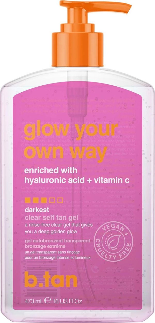 B.tan b.tan - Glow Your Own Way Clear Tanning Gel 473 ml