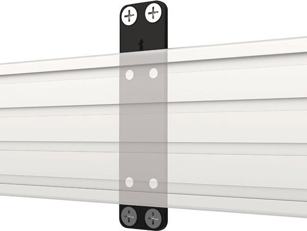 B-Tech BT8390-WFK1 Στήριγμα Σιδηροτροχιάς για Τοίχο, 5mm, για Διαμόρφωση Πολλαπλών Οθονών