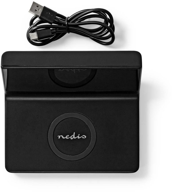 Ξυπνητήρι Nedis WCACQ20BK 5–15 W 2x συναγερμός χωρίς φωτισμό Μαύρο