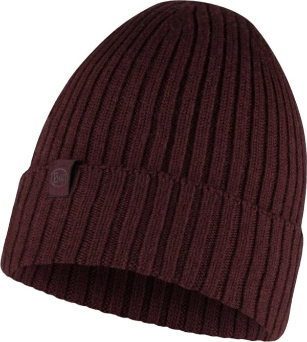 Buff Buff Norval Merino Hat Beanie 1242426321000 Bordowe One size