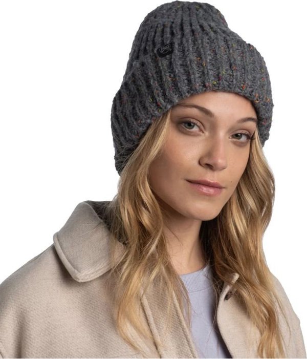 Buff Buff Kim Πλεκτό Φλις Σκουφάκι Beanie 1296989371000 szary One size
