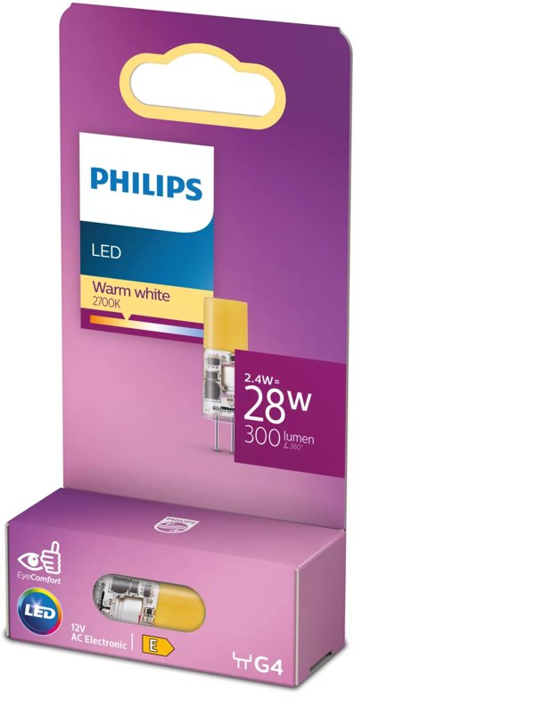 Λάμπα LED Philips G4 2.7W 2700K 300lm 12V Matt