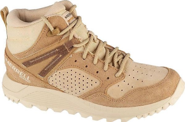 Γυναικεία παπούτσια πεζοπορίας Merrell Merrell Wildwood Mid Leather WP J038298 Μπεζ 40