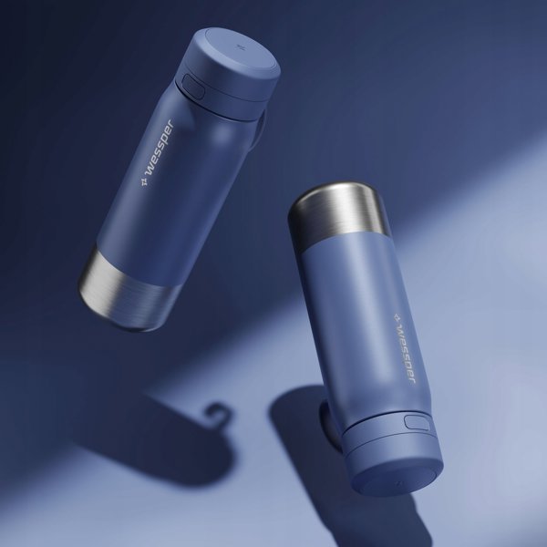 Φιάλη φίλτρου Wessper B2 STAINLESS STEEL Actitex™ 700ml Blue (WES276-700-BL_K)