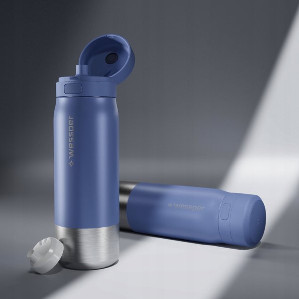 Φιάλη φίλτρου Wessper B2 STAINLESS STEEL Actitex™ 700ml Blue (WES276-700-BL_K)