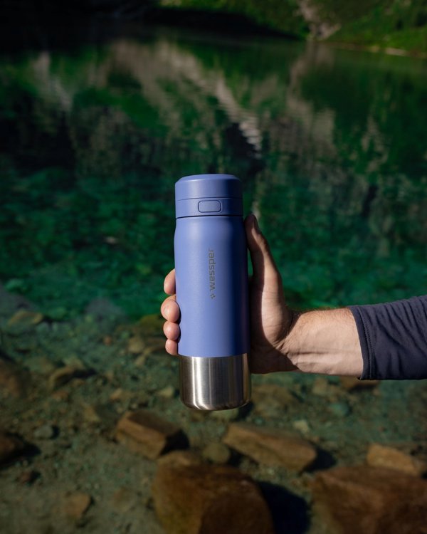 Φιάλη φίλτρου Wessper B2 STAINLESS STEEL Actitex™ 700ml Blue (WES276-700-BL_K)