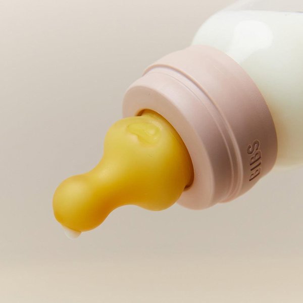 Σετ θηλών μπιμπερό Bibs Natural Rubber Slow Flow, 2 τεμ.