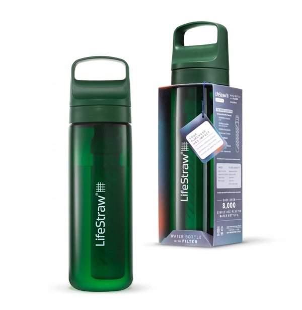 Butelka lifestraw go 2.0 0,65l-terrace green LIFESTRAW