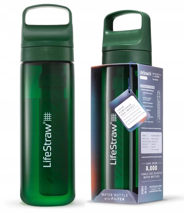 Butelka lifestraw go 2.0 0,65l-terrace green LIFESTRAW