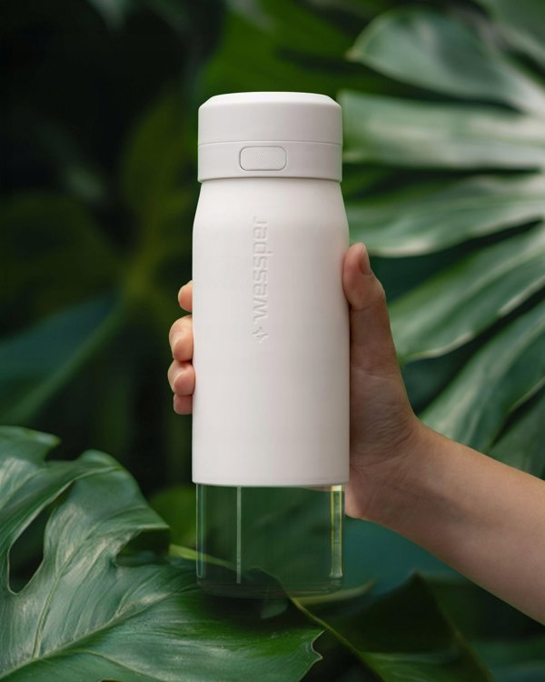 Wessper B2 Glass Actitex Φιάλη Φιλτραρίσματος 700ml Λευκό