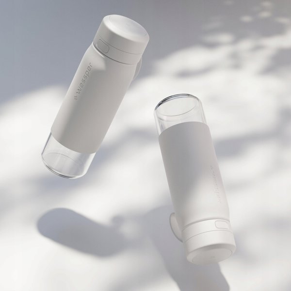 Wessper B2 Glass Actitex Φιάλη Φιλτραρίσματος 700ml Λευκό