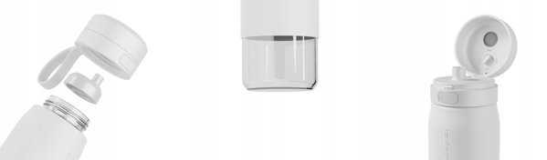 Wessper B2 Glass Actitex Φιάλη Φιλτραρίσματος 700ml Λευκό