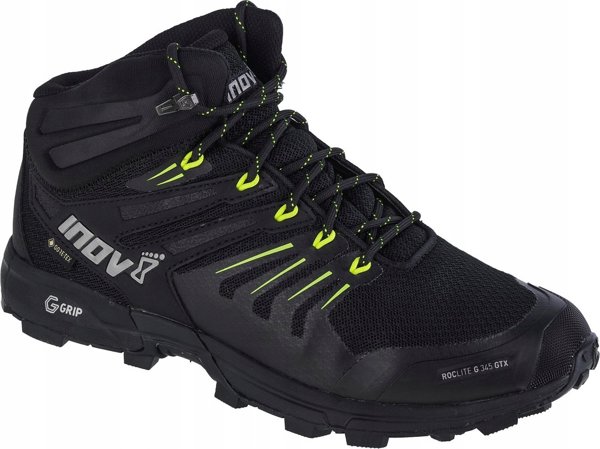 Ανδρικά παπούτσια πεζοπορίας Inov-8 Inov-8 Roclite 345 GTX V2 001071-BKLM-M-01 Μαύρα 44,5