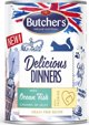 Butchers BUTCHER'S Delicious Dinners με θαλασσινό ψάρι κομμάτια σε ζελέ 400g (γάτα)