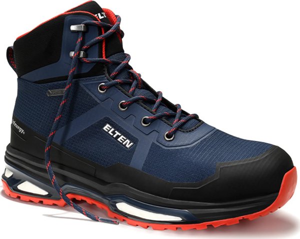 Ανδρικά παπούτσια πεζοπορίας Sourcing Shoes ELTEN Bente XXE GTX Blue Mid ESD S3, μπλε 45