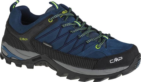 Ανδρικά παπούτσια πεζοπορίας CMP Rigel Low Trekking Shoe Wp Blue Ink/Yellow Fluo μ. 40 (3Q13247-08MF