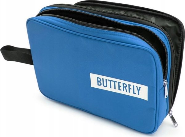 Θήκη Ρακέτας Πινγκ Πονγκ BUTTERFLY DOUBLE Μπλε
