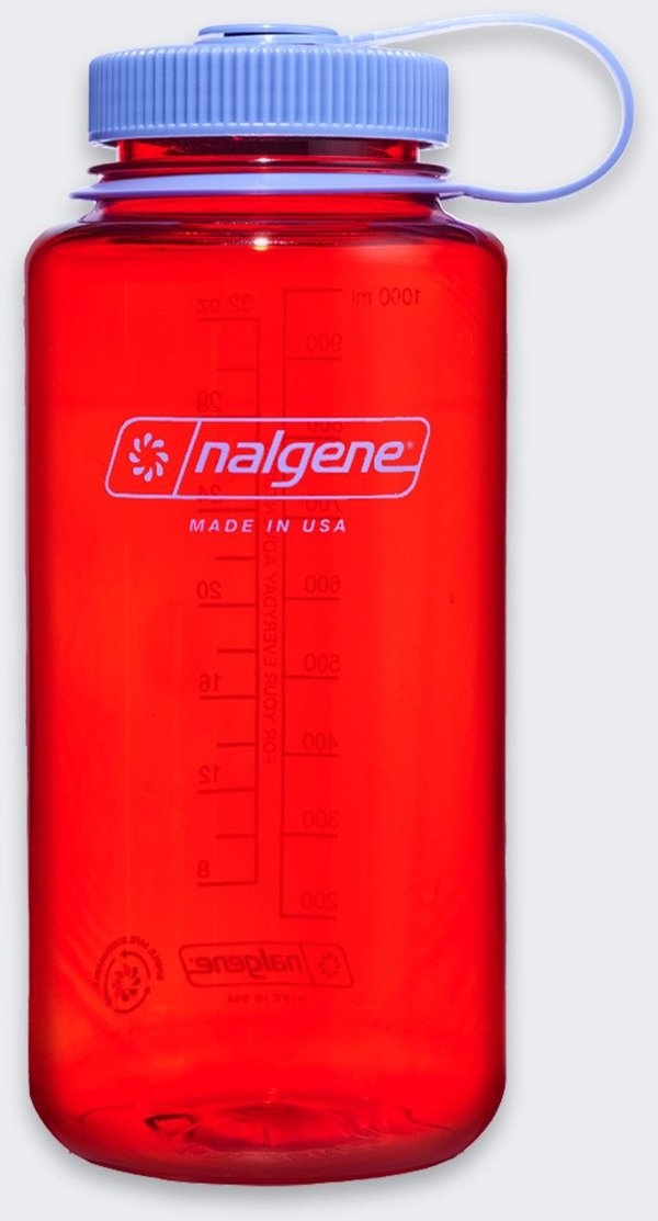 Nalgene Μπουκάλι Wide Mouth 1L Πορτοκαλί - Παγούρι με Φαρδύ Στόμιο