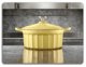 BUYDEEM CP521 Κατσαρόλα από Σμάλτο και Χυτοσίδηρο, 2.9L, Mellow Yellow