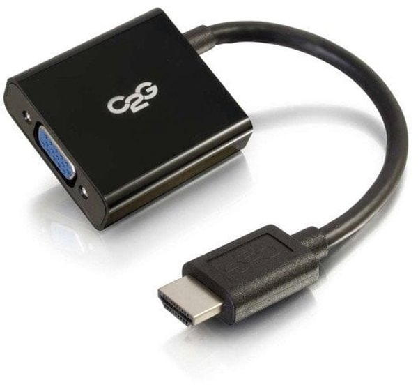 Μετατροπέας C2G HDMI σε VGA - Μετατροπέας HDMI σε VGA - Αρσενικό/Θηλυκό - Videokonverter - HDMI - VGA - Schwarz
