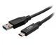 Καλώδιο C2G 6in USB-C σε USB-A SuperSpeed USB 5Gbps M/M - Καλώδιο USB - USB Τύπου A (M) σε 24 pin USB-C (M) - USB 3.2 Gen 1 - 30 V - 3 A - 15 cm - διαμορφωμένο - Μαύρο