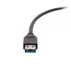 Καλώδιο C2G 6in USB-C σε USB-A SuperSpeed USB 5Gbps M/M - Καλώδιο USB - USB Τύπου A (M) σε 24 pin USB-C (M) - USB 3.2 Gen 1 - 30 V - 3 A - 15 cm - διαμορφωμένο - Μαύρο