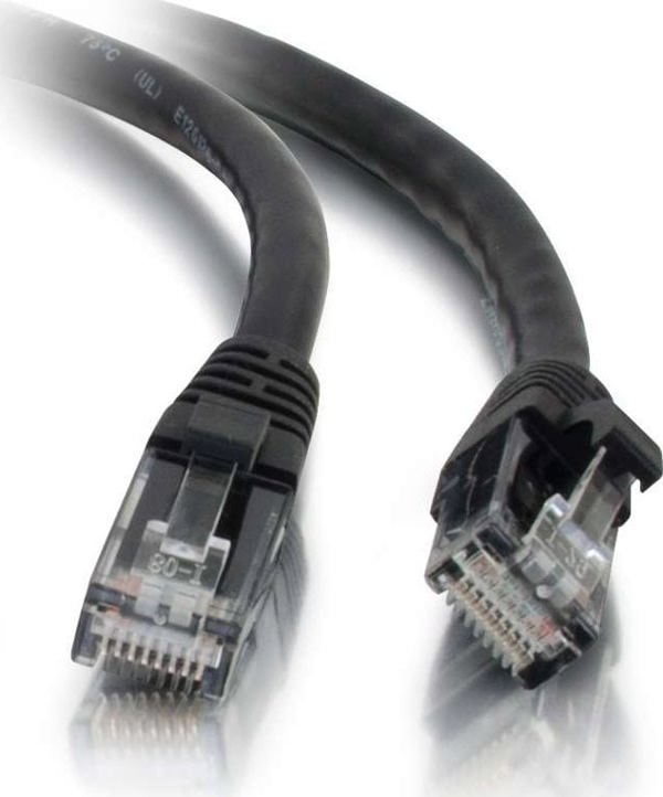 Καλώδιο C2G / 0,5 m Mld/Booted Μαύρο CAT5E PVC UTP