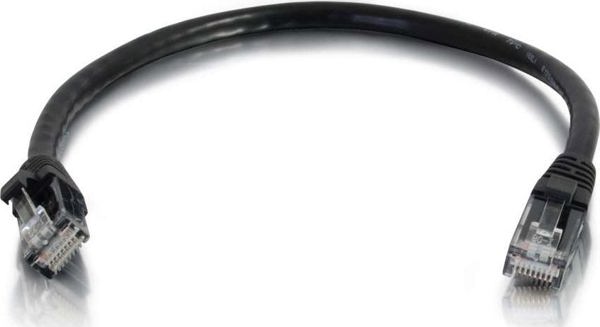 Καλώδιο C2G / 0,5 m Mld/Booted Μαύρο CAT5E PVC UTP