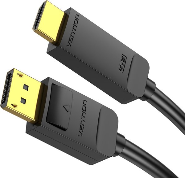 Vention Καλώδιο DisplayPort σε HDMI 1.5m - Μαύρο