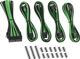 CableMod Classic ModMesh Κιτ Επέκτασης Καλωδίων, 8-pin/6-pin PCI-e, Μαύρο-Πράσινο (CM-CAB-CKIT-N86KKLG-R)