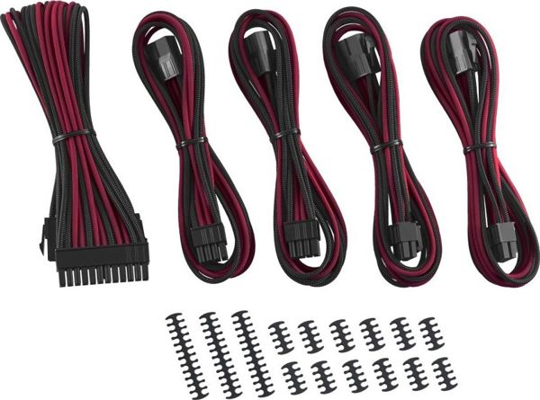 Σετ καλωδίων CableMod, Μαύρο-κόκκινο (CM-CAB-CKIT-N88KKR-R)