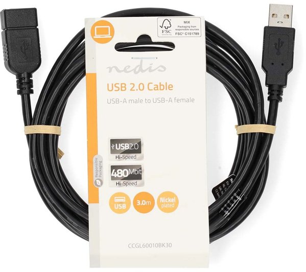 ΚΑΛΩΔΙΟ USB2.0 A - A 3M