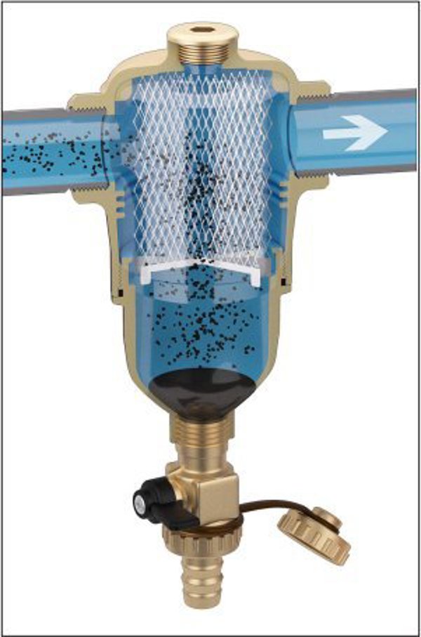 Caleffi DIRTMAG 6/4" μπρούντζινος μαγνητικός διαχωριστής 546308