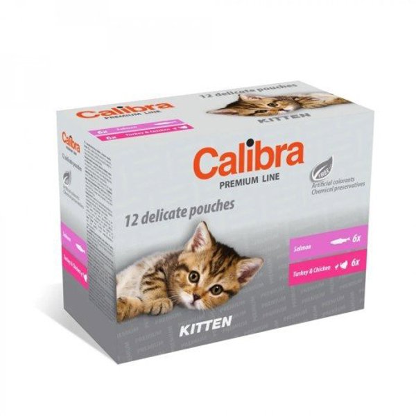 CALIBRA CAT premium γατάκι πολυσυσκευασία 12x100g