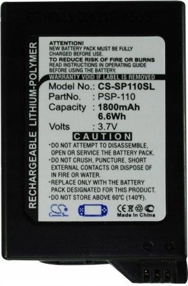 Cameron Sino Akumulator Bateria Typ Psp-110 Do Sony Psp-1000 Psp-1001 Psp-1006 Psp-1004 /  Cs-sp110sl