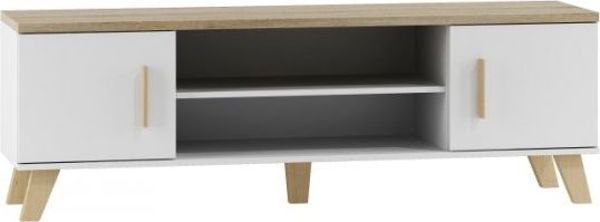 Cama Meble RTV LOTTA 160 2D2K λευκός+ δρυς sonoma