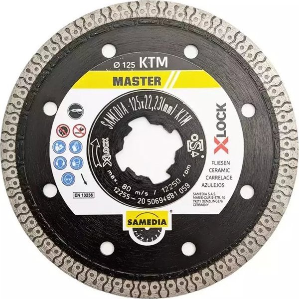 Camelion Δίσκος διαμαντιών ,,SAMEDIA" KTM 125x22,2/1,4 mm X-Lock