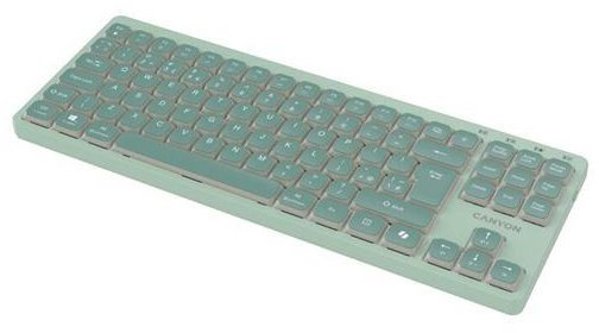 CANYON Keyboard OnType 10 Low Profile EN Wired Green