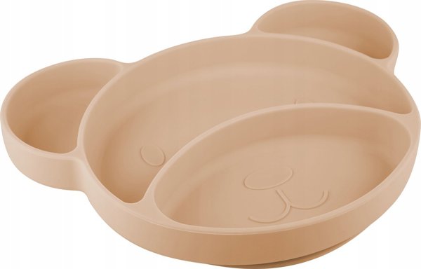 Canpol CANPOL BABIES Σιλικόνη πιάτο με στερέωση BEAR, 51/401_bei