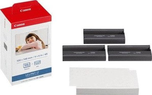 Canon KP-108IN (3115B001) Photo Paper + Ink Cartridge Multipack, CMY (SPEC)