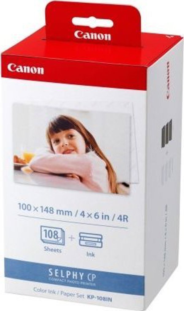 Canon KP-108IN (3115B001) Photo Paper + Ink Cartridge Multipack, CMY (SPEC)