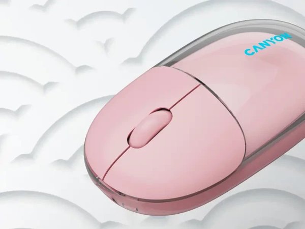 CANYON mouse OnClick 24 BT/ Wireless Transparent/Pink