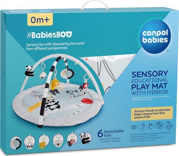 Canpol CANPOL BABIES sensory educational play mat with mirror BabiesBoo, 68/092
