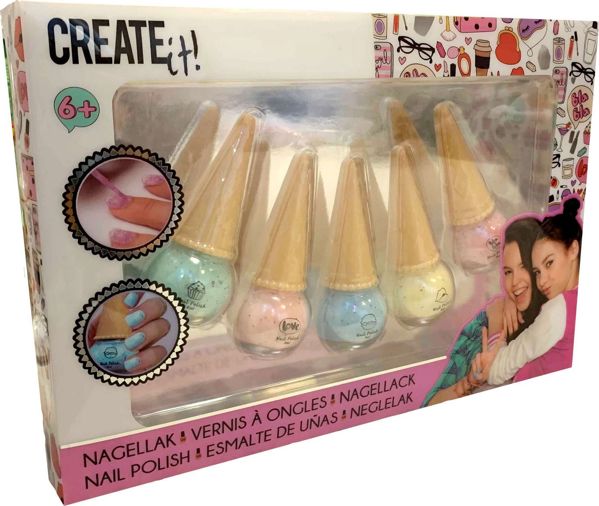 Canenco Create It! Βερνίκια νυχιών σε σχήμα παγωτού