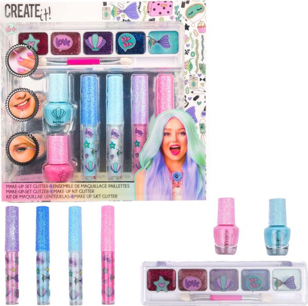 Canenco Create it! σετ μακιγιάζ με γκλίτερ